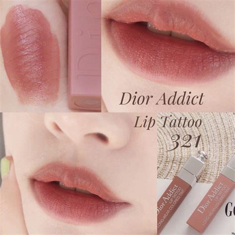 dior tattoo 321 leflair|Dior Addict Lip Tattoo 321 Natural Rose .